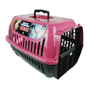 Caixa De Transporte N2 Rosa Pet Gato Gaiola Carregar Coelhos