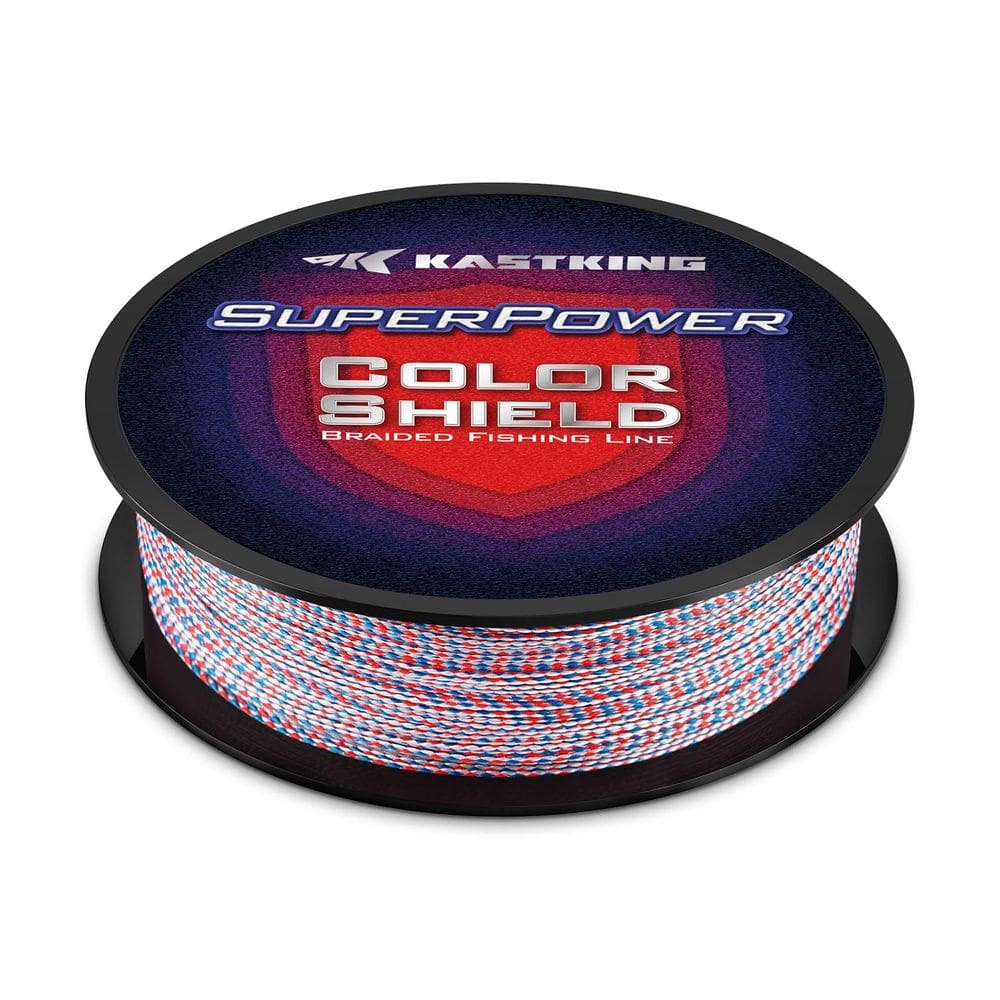 Linha de pesca trançada KastKing Superpower ColorShield 65LB