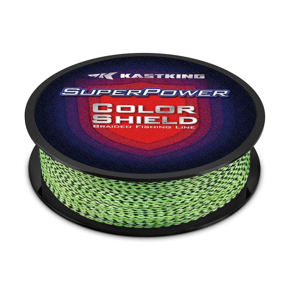 Linha de pesca trançada KastKing Superpower ColorShield 65LB 500Y
