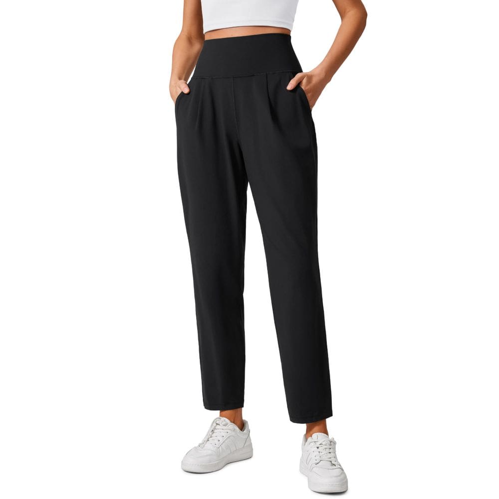 Calças de ioga CRZ YOGA Butterlift Ankle para mulheres pretas médias