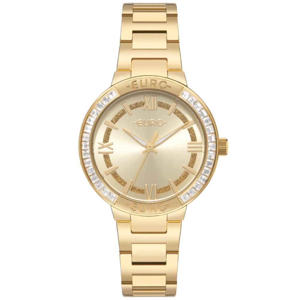 Relógio Euro Feminino Ref: Eu2035yyk/4d Brilho Dourado