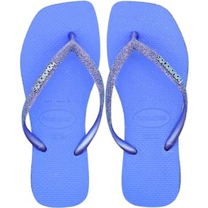 Chinelo Havaianas Slim Square Sparkle Feminino - Azul
