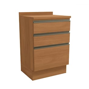 Balcão de Cozinha 60 Cm Mônica 3 Gavetas Canela - Kappesberg
