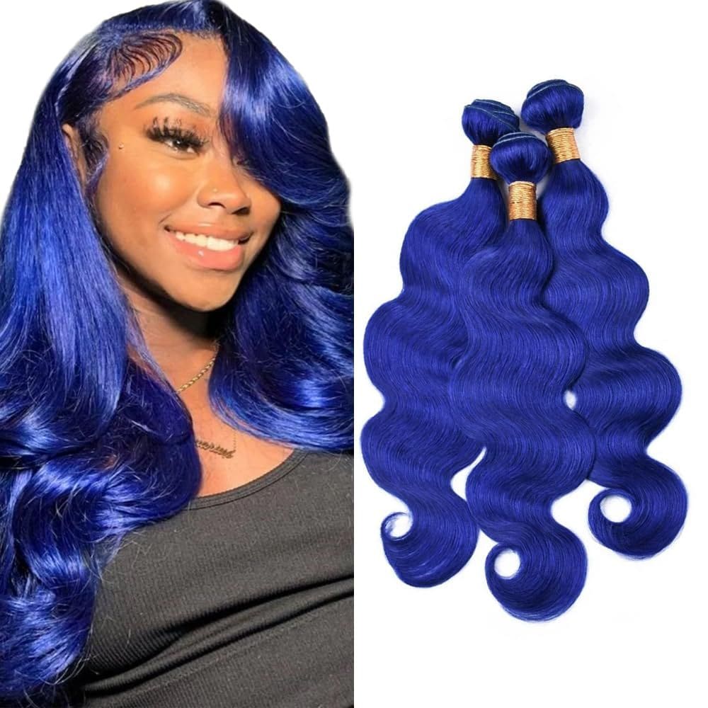 Extensões de cabelo GveoxVO Blue Body Wave 8A Brazilian Virgin