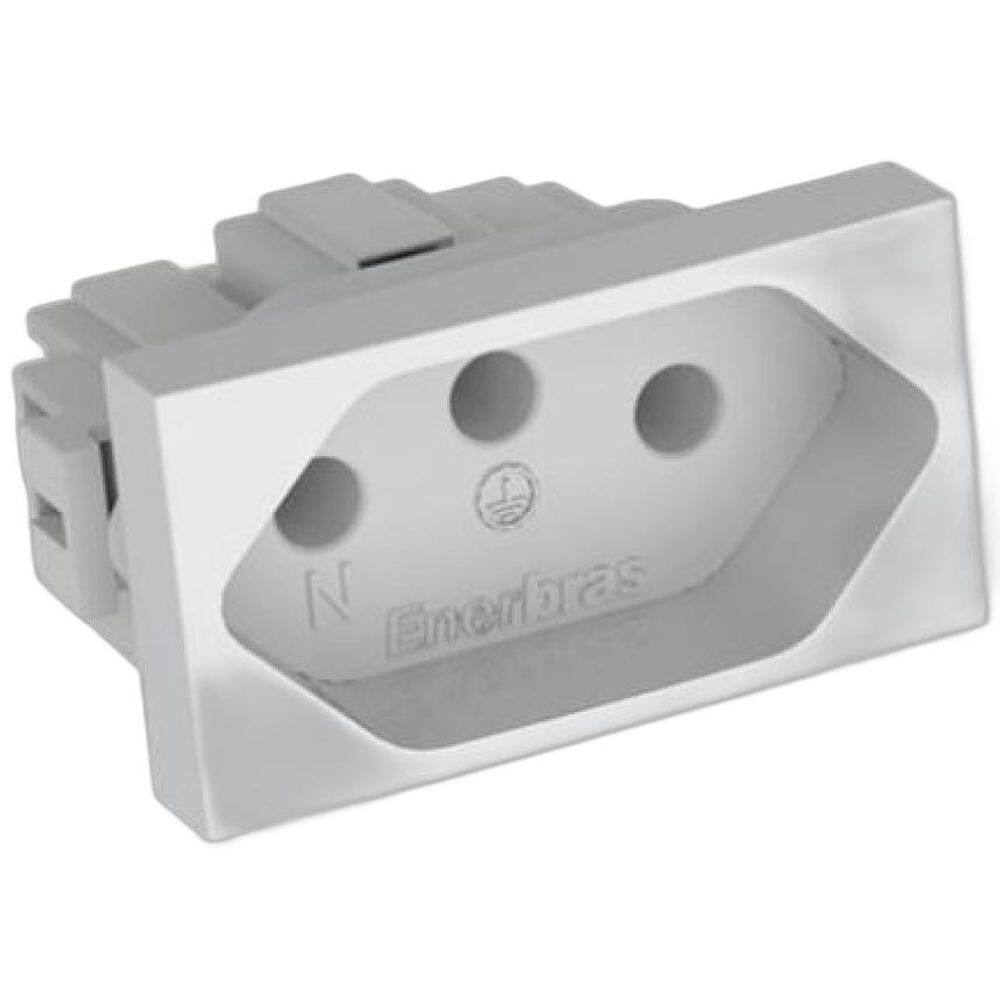 Módulo Tomada 20A Enerbras Dubai Branco Ed5329-En
