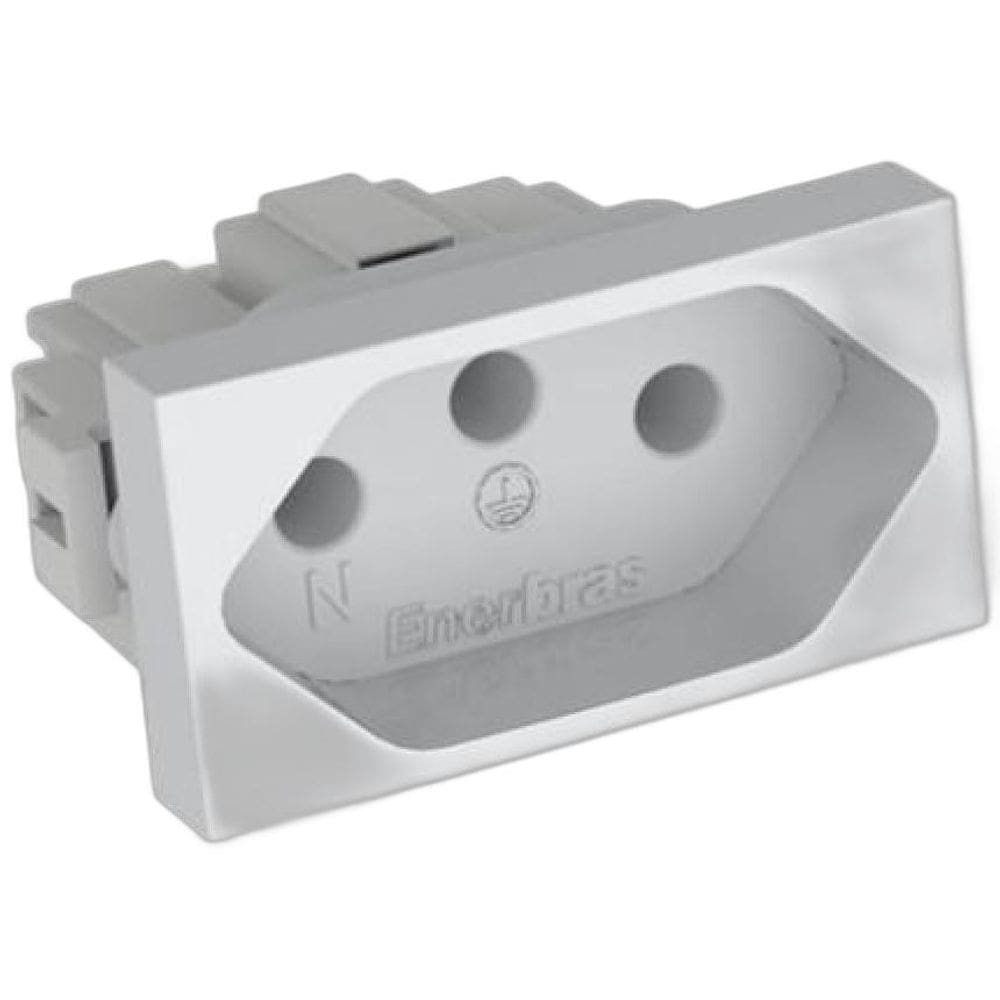 Módulo Tomada 20A Enerbras Dubai Branco Ed5329-En