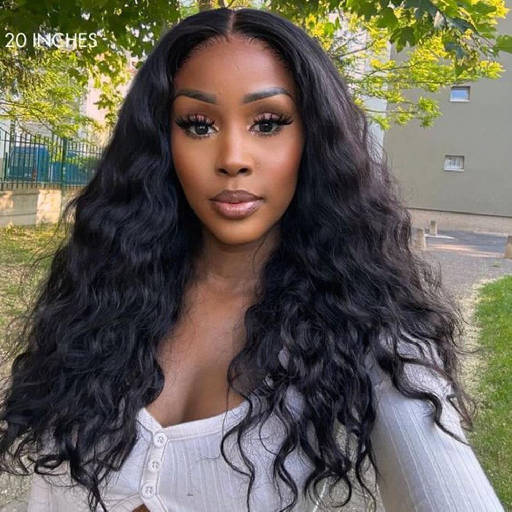 Peruca em U Emistar Curly V Part, cabelo sintético, 40 cm, marrom
