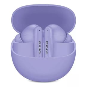 Fone De Ouvido Eardbud Aiwa Aws-eb-04-p Bluetooth Ipx4 Roxo