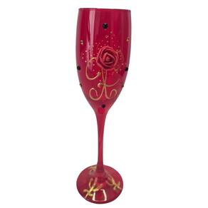 Taça Pomba Gira Rosa Renda Champagne 180ml + Presente