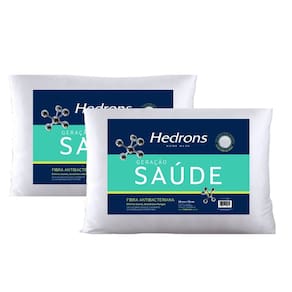 Kit 2 Travesseiros Hedrons Geração Saúde Antiácaro 50x70 cm