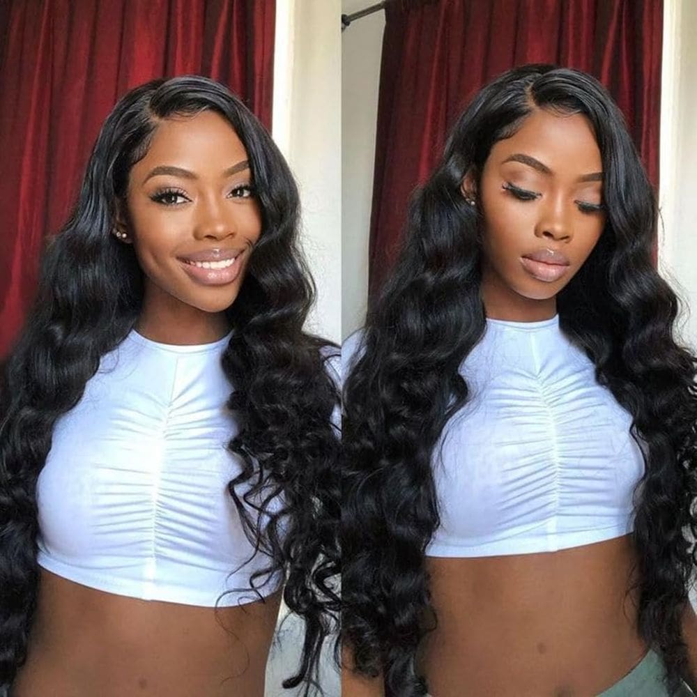 Peruca Emistar Curly V Part Wear And Go U Part Water Wave 18&quot;