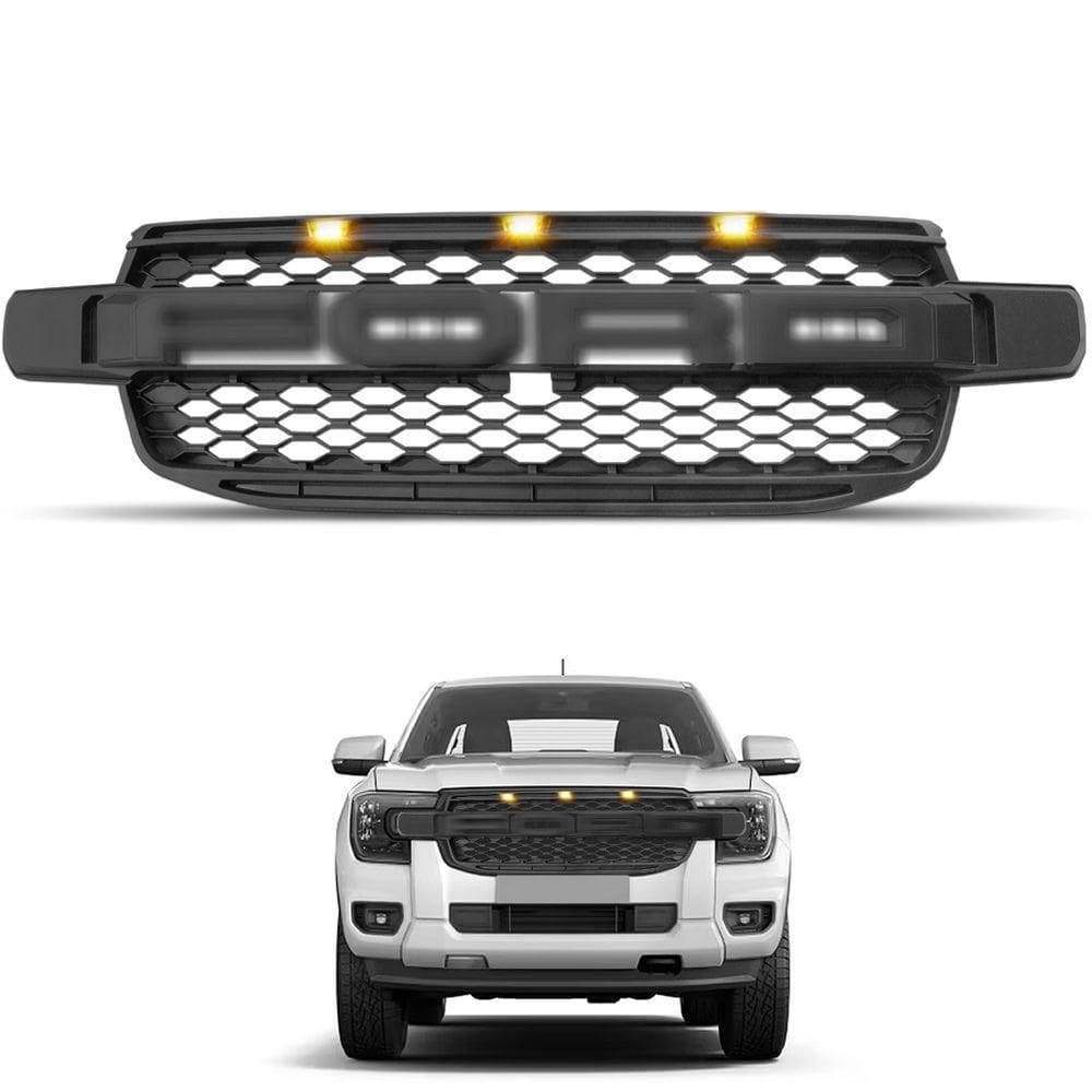 Grade Frontal Ranger 2024 A 2026 Modelo Raptor Preto Com Led