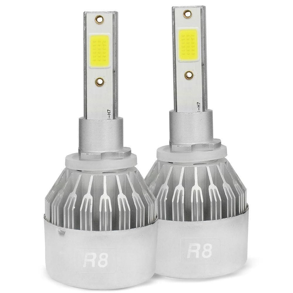 Kit Lâmpada De Led H27 6500k R8 3000 Lumens 50w