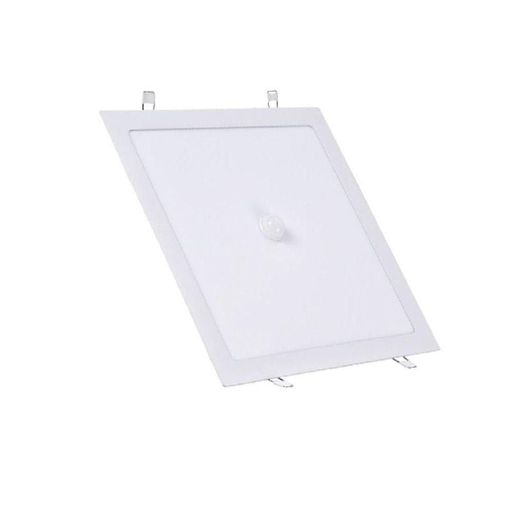 Painel Pop Led Embutir Redondo Com Sensor De Presença Avant - 18w - 6500k Luz Branca