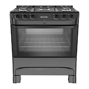 Fogão a Gás Mueller MFI5BC 5 Bocas Preto Fosco Mesa Esmaltado - Bivolt