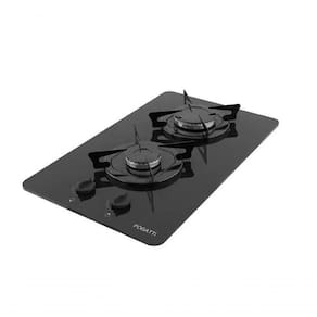 Fogão Cooktop 2 Bocas Mesa Em Vidro Preto Fogatti Esmaltado 27000001.02 Bivolt