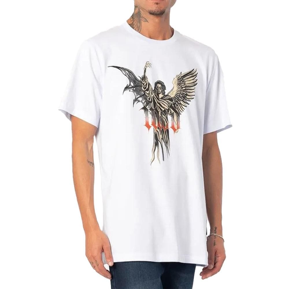 Camiseta MCD Caveira Anjo WT25 Masculina Branco