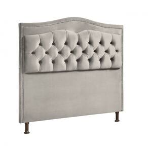 Cabeceira Para Cama Solteiro Box 90cm Holanda Veludo Marfim