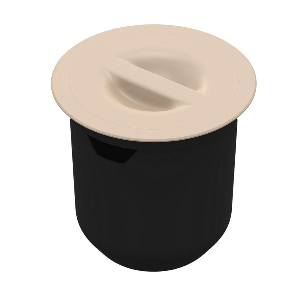 Lixeira Embutir Arquitech 27x27 8l Redonda Bege 050704001