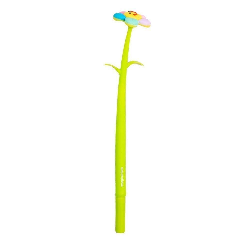 Caneta De Silicone Flor Sorridente