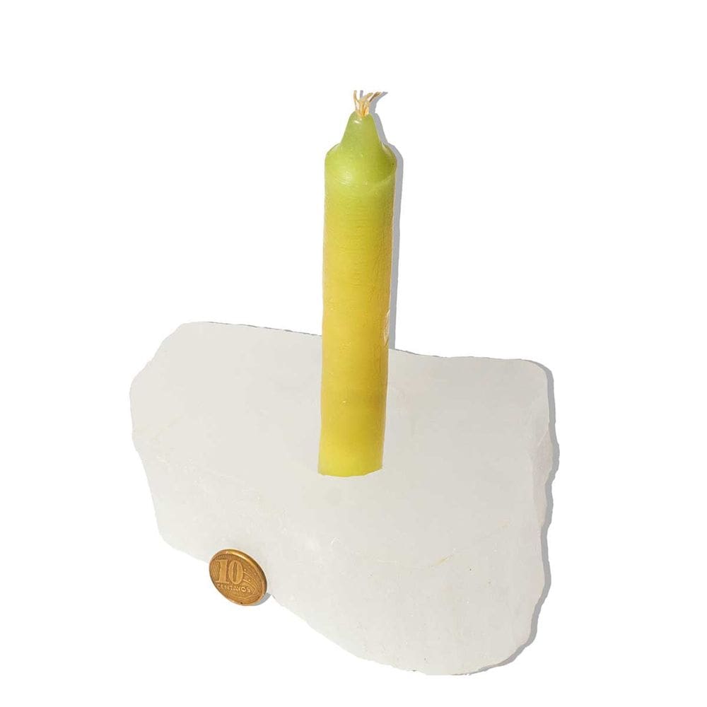 Porta Vela de Selenita ou Candeeiro de Selenita 800 a 1500 g