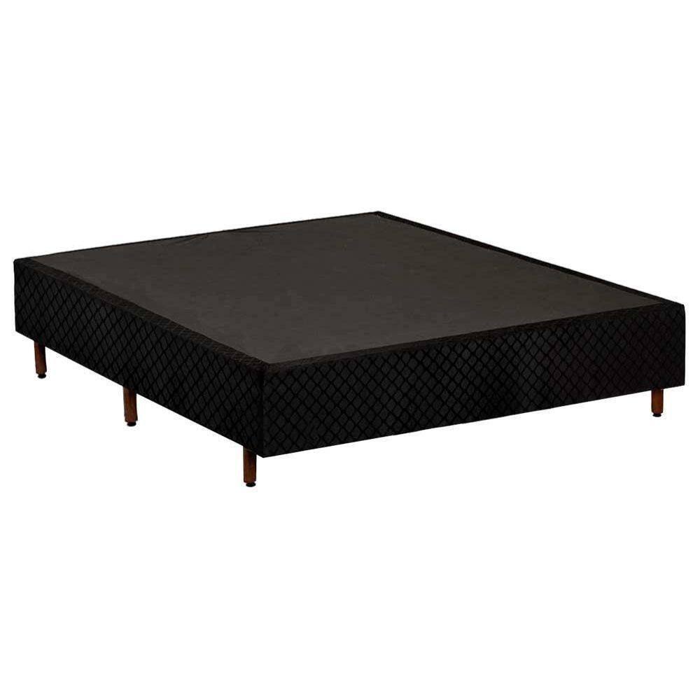 Base Box Casal Somiê Preto Polar