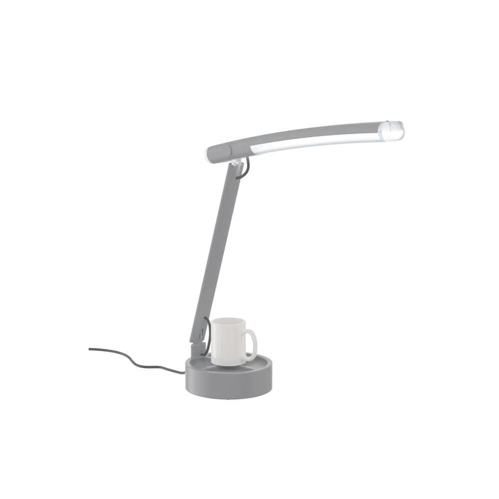 Luminária De Mesa Elements Solare Cinza Claro