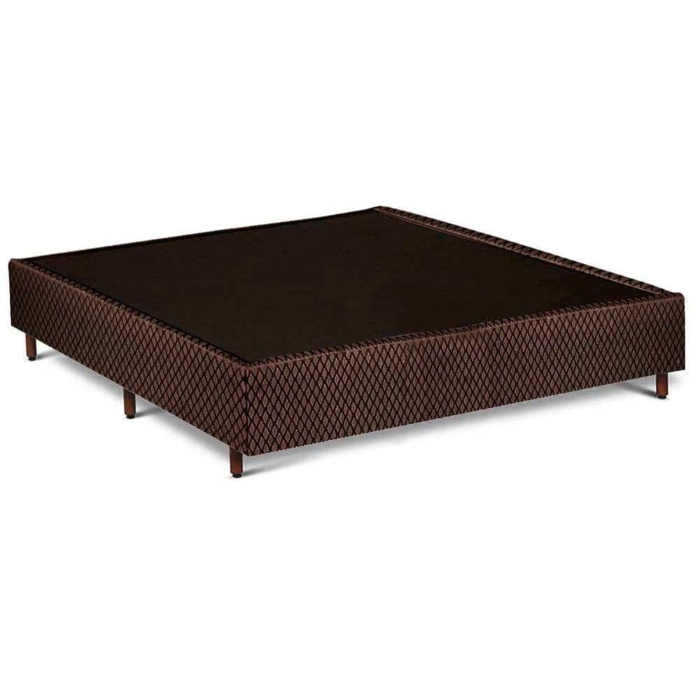 Base Box Casal Somiê Marrom Polar