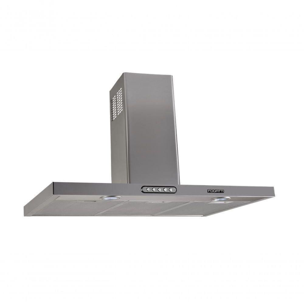 Coifa De Parede Fogatti Retangular Slim Inox 4 E 6 Bocas 90cm 220V