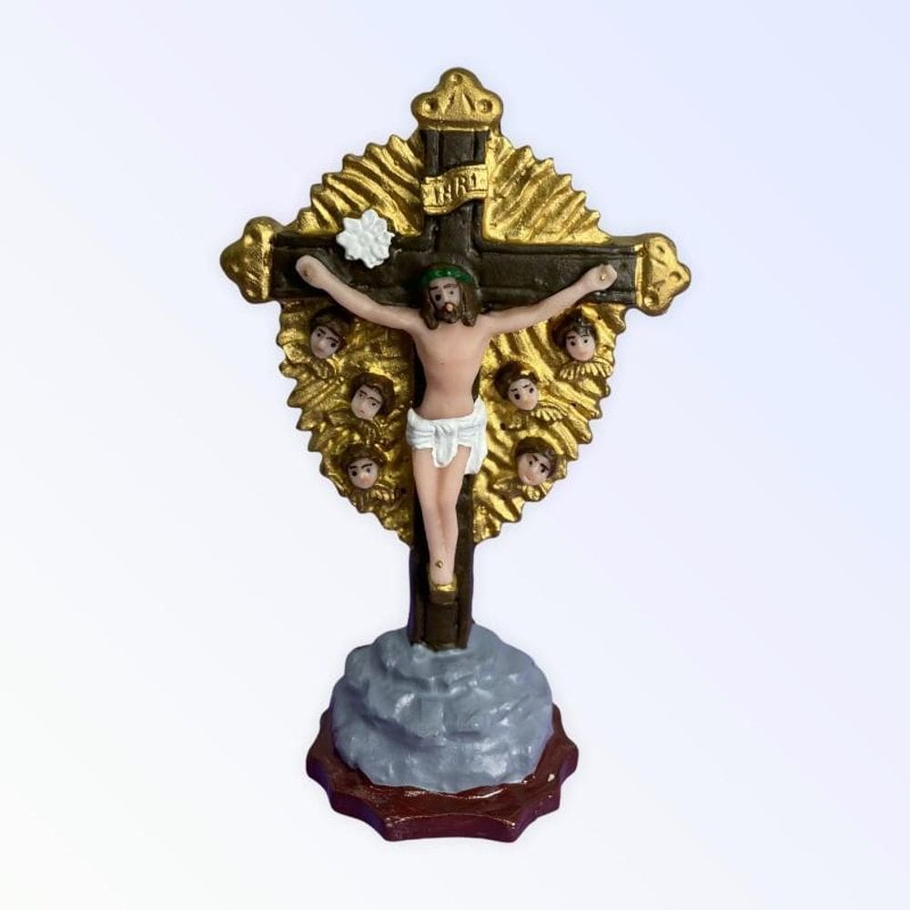 Imagem Católica Em Resina Senhor Do Bonfim 10 Cm