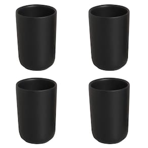 Conjunto Copos Neo 04 Peças 220ml Preto Matte Porto Brasil