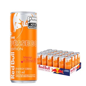 Energético Red Bull Morango e Pêssego 250ml 24 Unidades