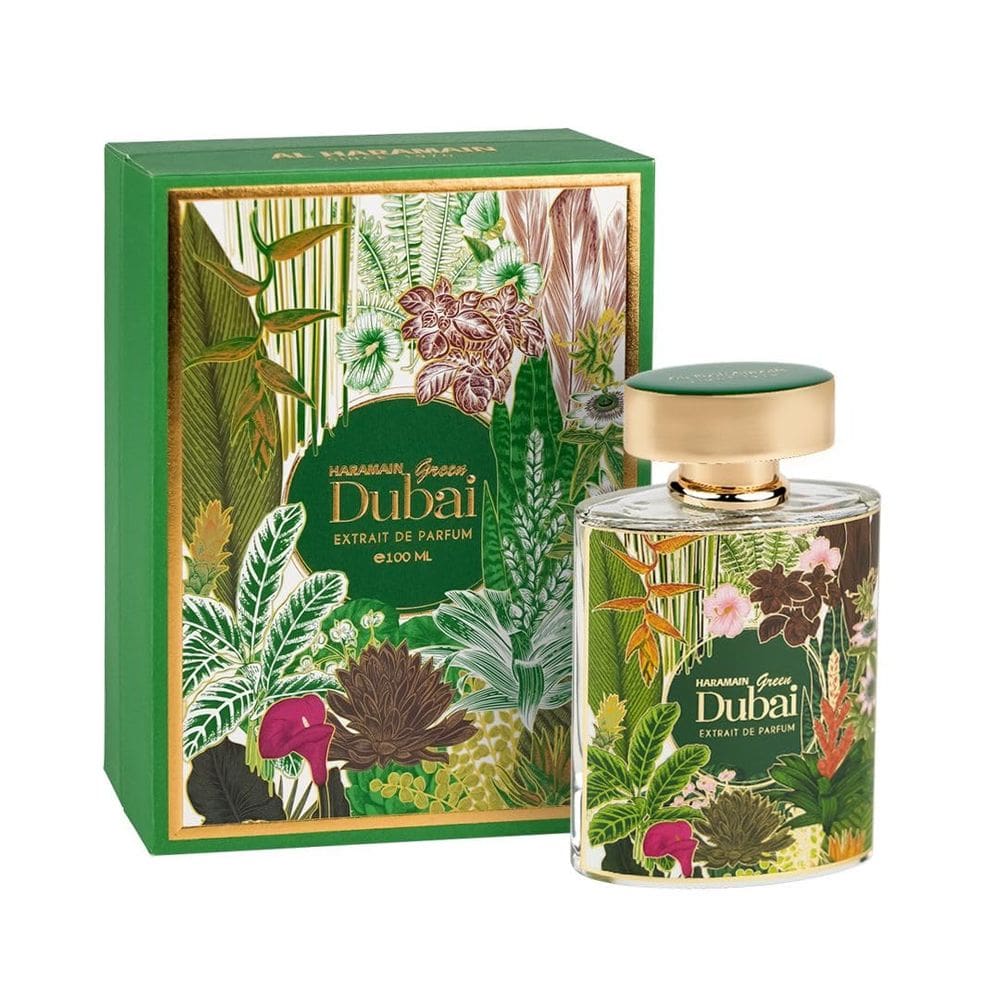 Perfume Al Haramain Green Dubai Unissex 100mL em spray EDP