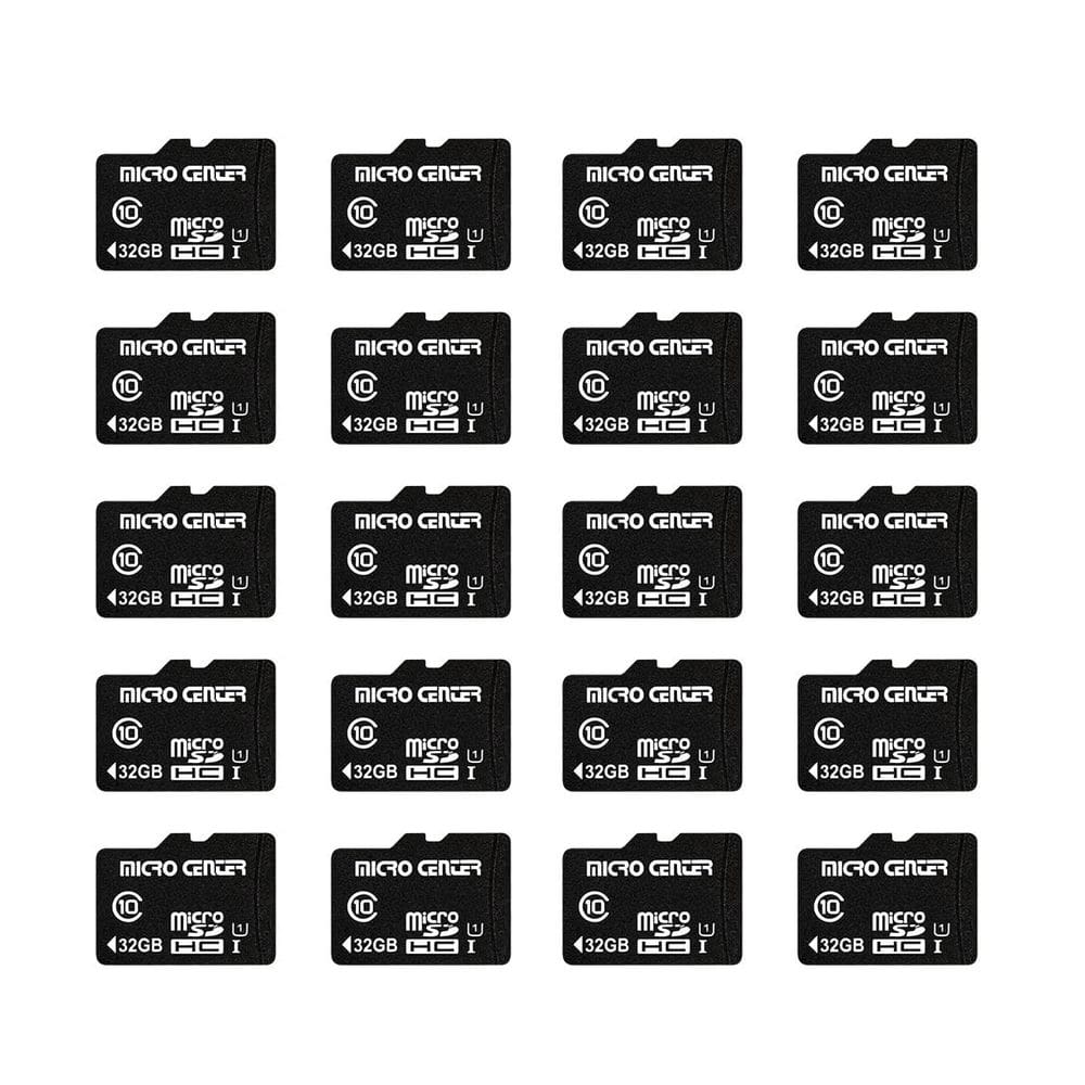 Cartão de memória Micro Center 32GB Classe 10 Micro SDHC 20 Pack
