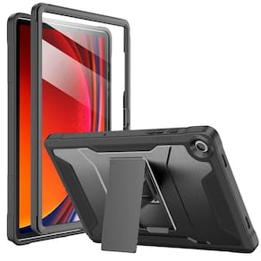 Capa Soke, protetora robusta de corpo inteiro para Samsung Galaxy Tab A9 Plus de 11" com protetor de tela e suporte preto