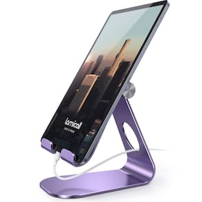 Suporte para tablet Suporte de mesa ajustável Lamicall Dock Purple