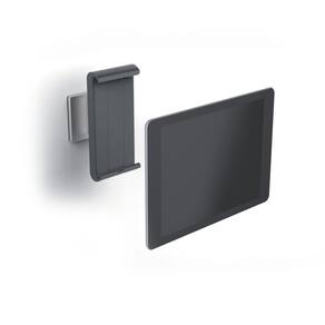 Suporte de tablet montado na parede durável prateado/cinza carvão
