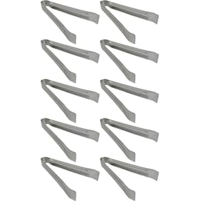 Kit 10 Pegadores de Gelo Frios Frutas Aço Inox Lyor 14cm Multiuso Restaurante Buffet Bar