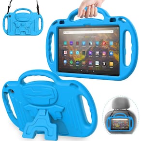 Capa para tablet AVAWO Kids para Fire HD 10 e Fire HD 10 Plus azul