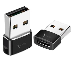 Adaptador SNESH USB-C fêmea para USB macho para Mbook, notebook