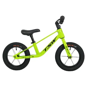 Bicicleta De Balance Balanço Sem Pedal Aro 12 Steps Até 21kg Com Câmara De Ar Verde Tsw