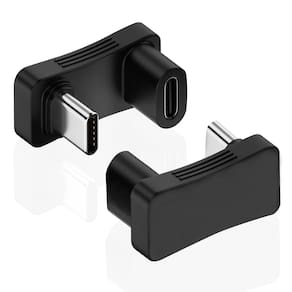 Adaptador USB C AreMe 180° em forma de U macho para fêmea 10 Gbps PD 100W