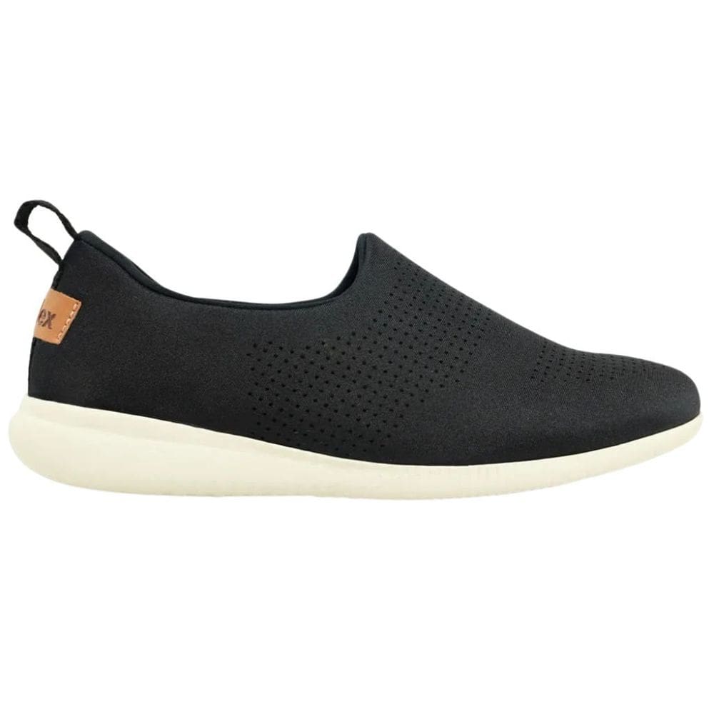 Tênis Usaflex AF0607 Feminino Preto tecido confortável sem cadarço