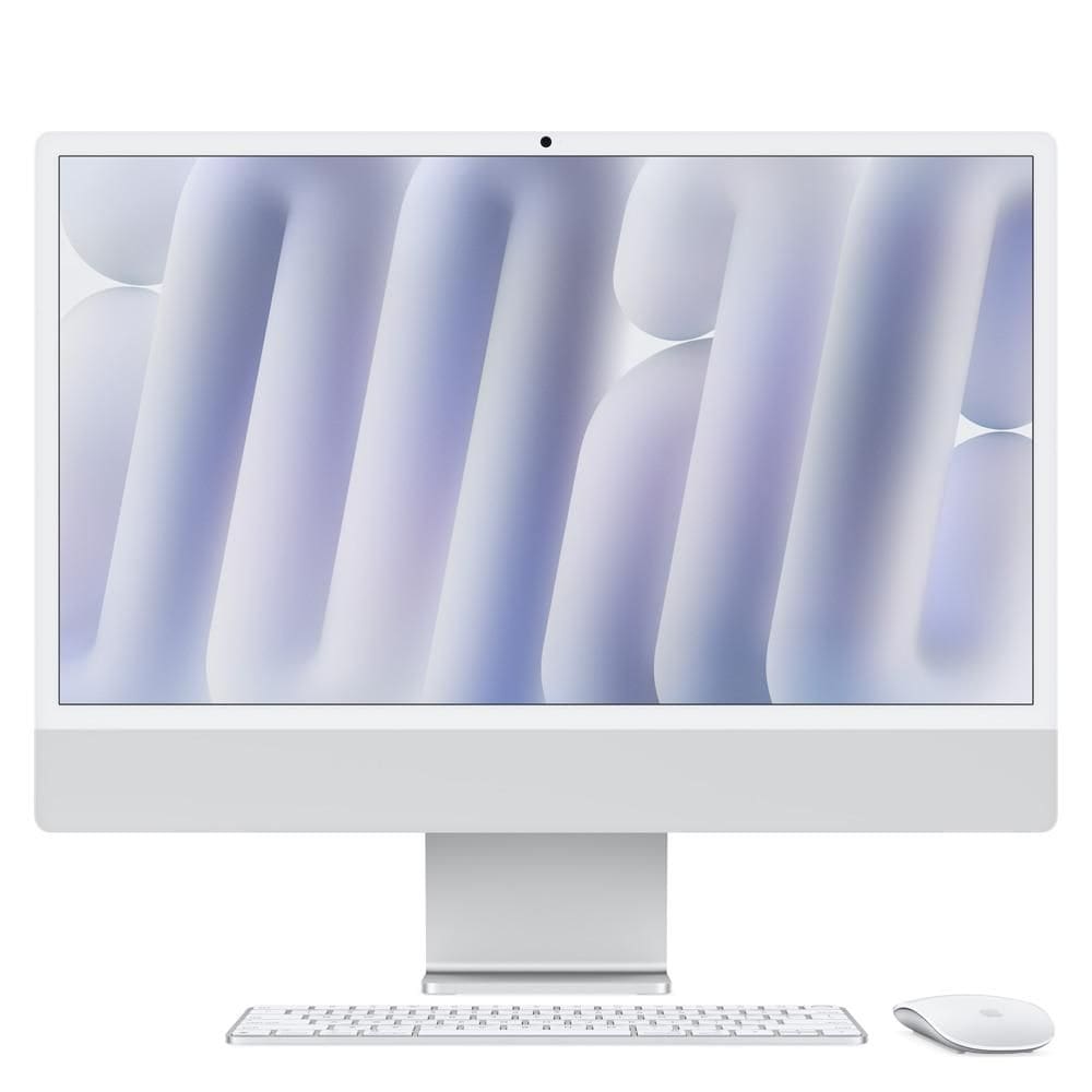 iMac 24", M4, CPU 10 núcleos e GPU 10 núcleos, Memória Unificada 16GB, 256GB SSD - Prateado