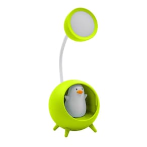 Luminaria Mesa Usb Portatil Articulavel Abajur Cor:Verde