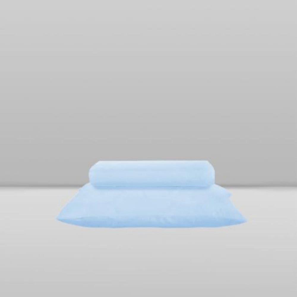 Jogo de Lençol e Fronha Marshmallow Azul - Laço Bebê