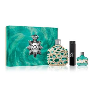 Conjunto de perfume para presente John Varvatos XX Artisan Teal Men 3 peças EDT