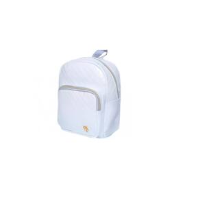 Mochila Costas Feminina Brilhosa Glitter Passeio Cor:Branco