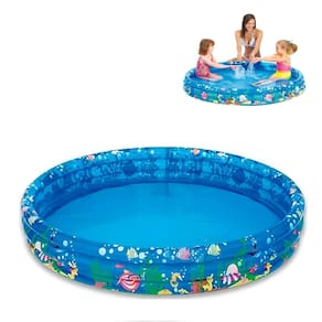 Piscina Inflável Redonda Animais Marinhos Infantil 180Litros