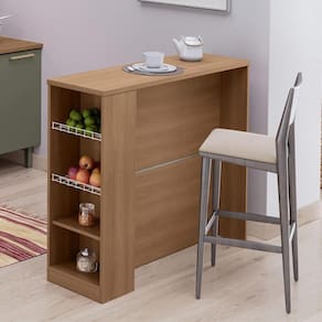 Bancada Balcão de Cozinha com Fruteiras Laterais 120cm Multimóveis CR20374
